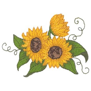 Sunflowers Machine Embroidery Design