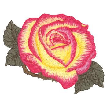 Party Time Rose Machine Embroidery Design