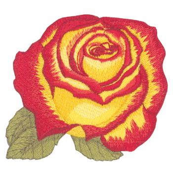 Double Delight Rose Machine Embroidery Design
