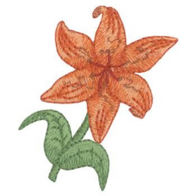 Picture of Tiger Lily Machine Embroidery Design