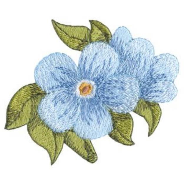 Picture of Forget Me Nots Machine Embroidery Design