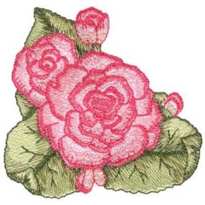 Picture of Begonia Machine Embroidery Design