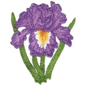 Picture of Bearded Iris Machine Embroidery Design