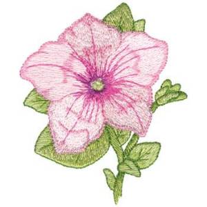 Picture of Pink Petunia Machine Embroidery Design