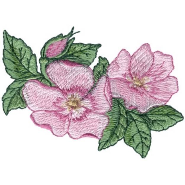 Picture of Prairie Rose Machine Embroidery Design