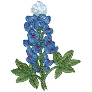Picture of Texas Bluebonnet Machine Embroidery Design
