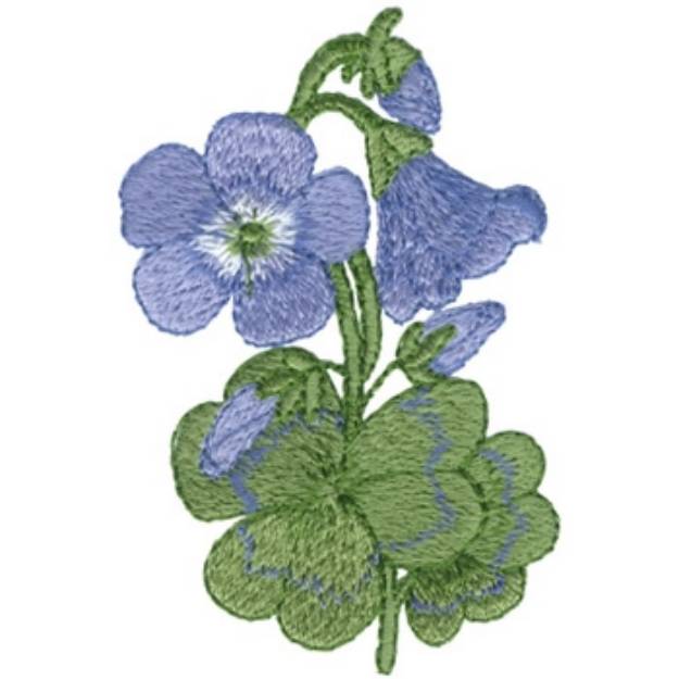Picture of Violet Wood-sorrel Machine Embroidery Design