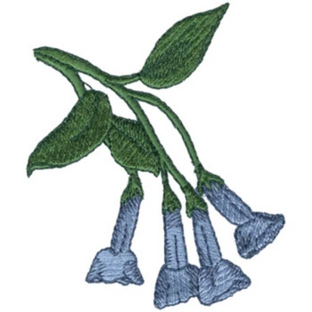 Picture of Virginia Bluebells Machine Embroidery Design