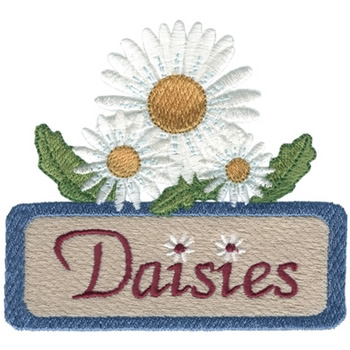 Daisies Machine Embroidery Design