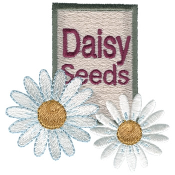Daisy Seeds Machine Embroidery Design