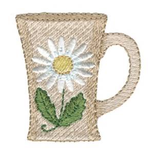 Picture of Daisy Mug Machine Embroidery Design