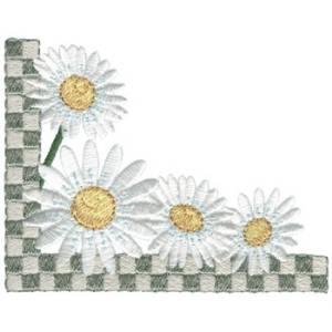 Picture of Daisy Border Machine Embroidery Design