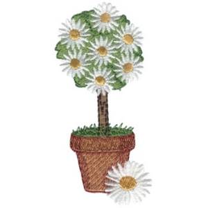 Picture of Daisy Topiary Machine Embroidery Design