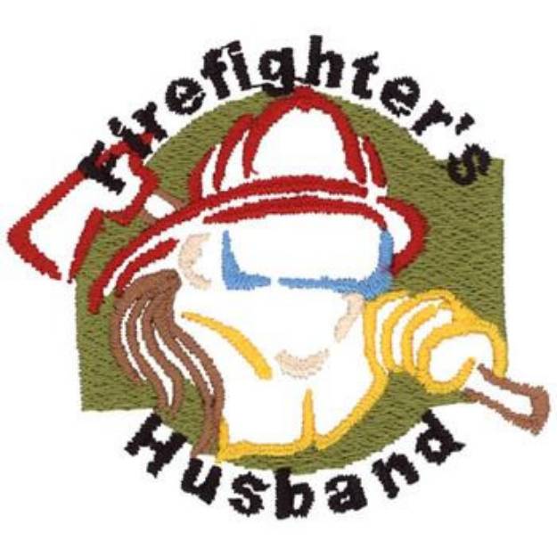 Picture of Firefighters Husband Machine Embroidery Design