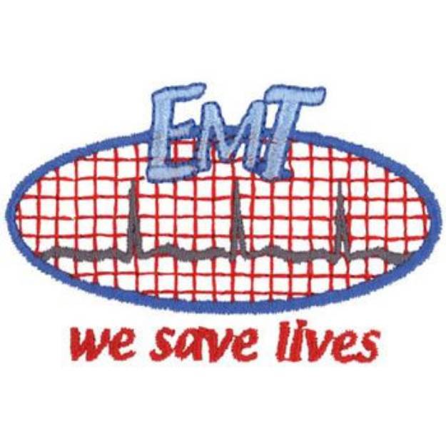 Picture of E. M. T. Logo Machine Embroidery Design
