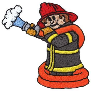 Firefighter Machine Embroidery Design