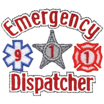 Emergency Dispatcher Machine Embroidery Design