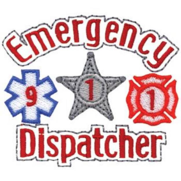 Picture of Emergency Dispatcher Machine Embroidery Design