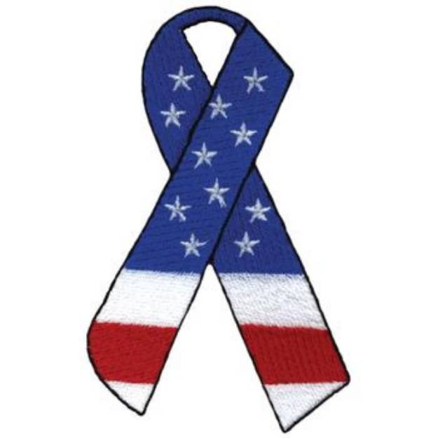 Picture of Awareness Ribbon Machine Embroidery Design