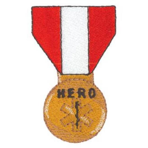 Picture of Hero Medal Machine Embroidery Design