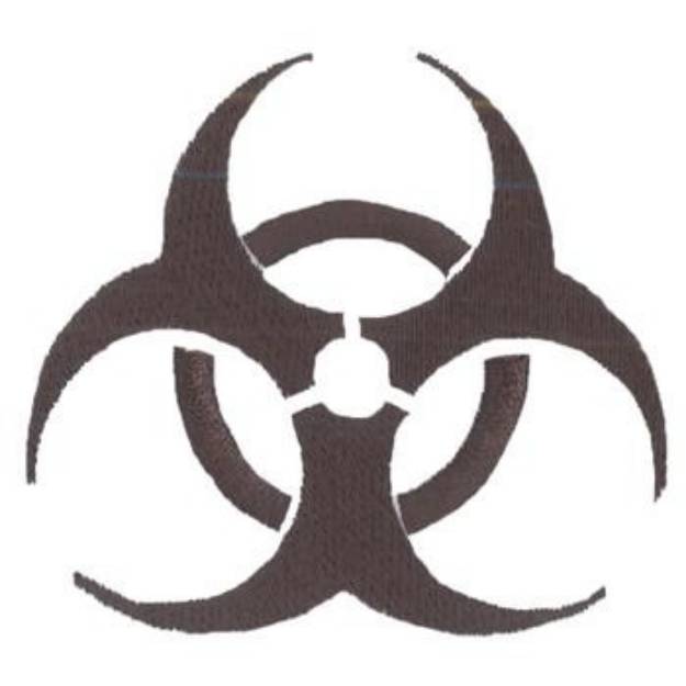 Picture of Biohazard Symbol Machine Embroidery Design