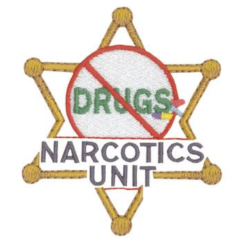 Narcotics Unit Machine Embroidery Design