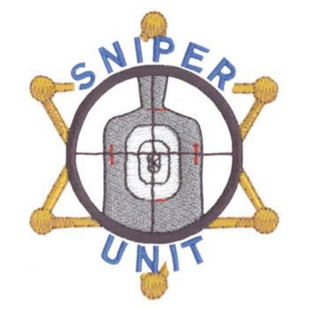 Picture of Police Sniper Unit Machine Embroidery Design