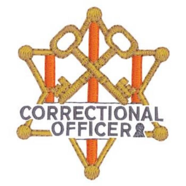 Picture of Correctional Officer Machine Embroidery Design