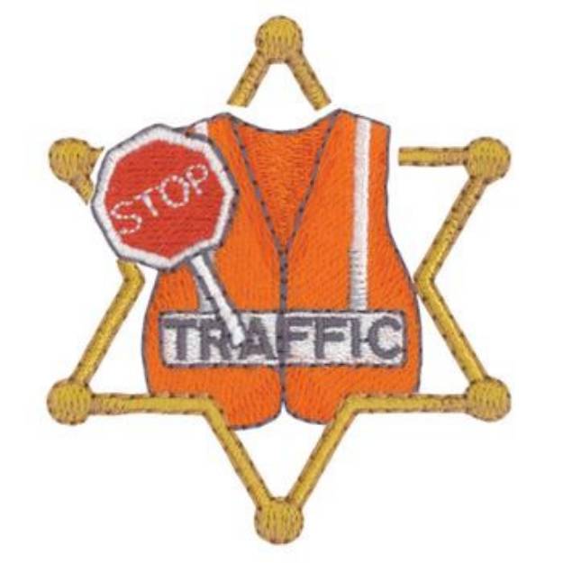Picture of Traffic Police Machine Embroidery Design