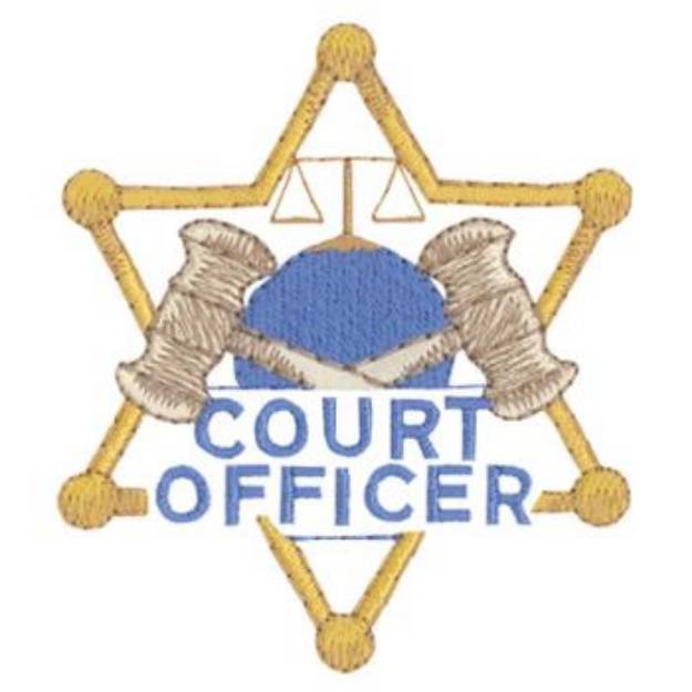 Picture of Court Officer Machine Embroidery Design