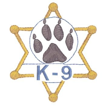 K-9 Police Machine Embroidery Design