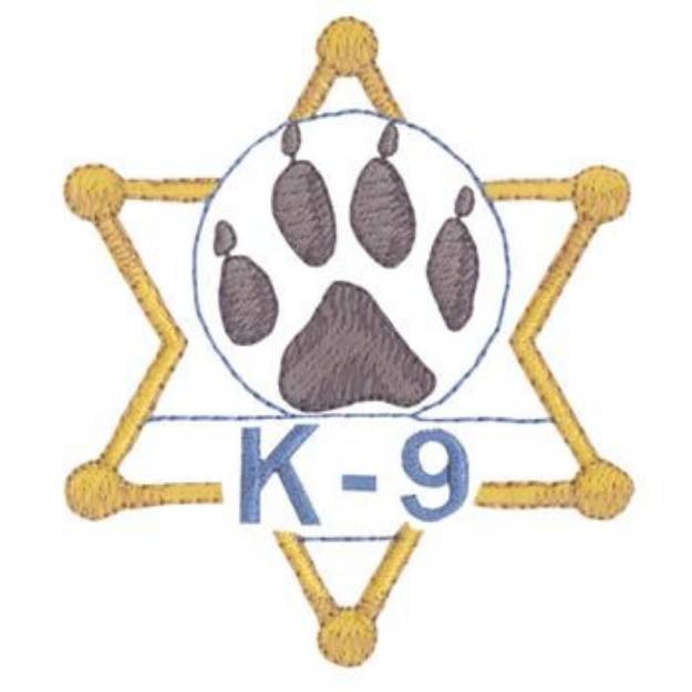 Picture of K-9 Police Machine Embroidery Design