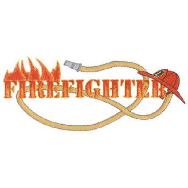 Picture of Firefighter Logo Machine Embroidery Design