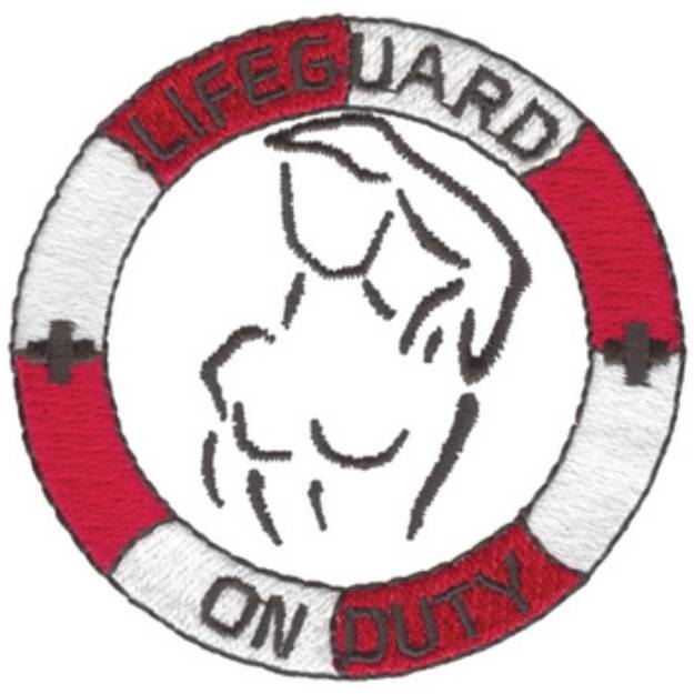 Picture of Lifeguard On Duty Machine Embroidery Design