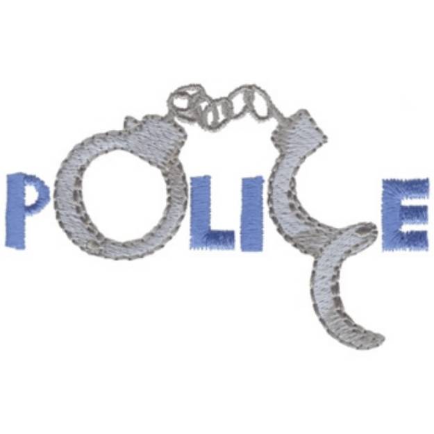 Picture of Police Logo Machine Embroidery Design