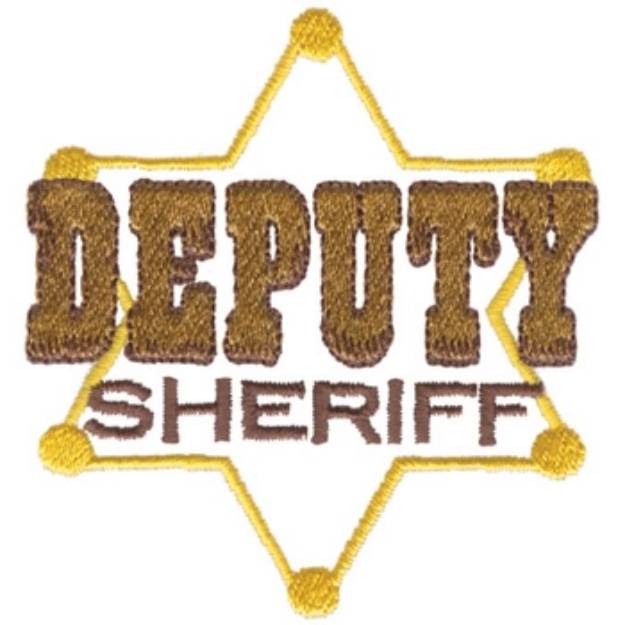 Picture of Deputy Sheriff Machine Embroidery Design