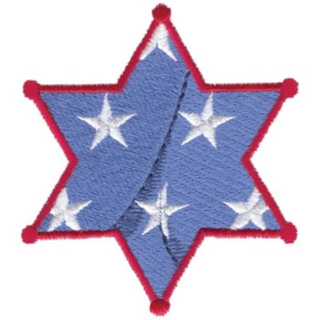Picture of Patriotic Sheriff Machine Embroidery Design