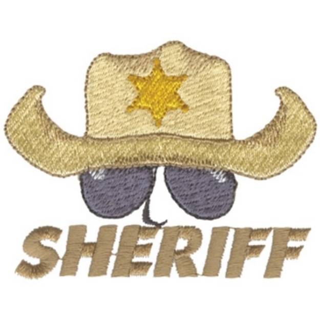 Picture of Sheriff Machine Embroidery Design