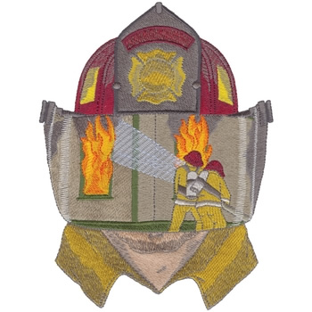 Firemans Reflections Machine Embroidery Design