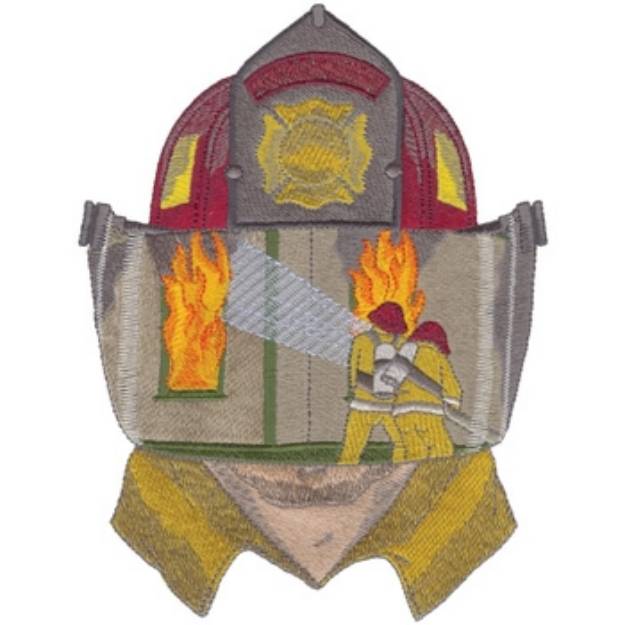 Picture of Firemans Reflections Machine Embroidery Design