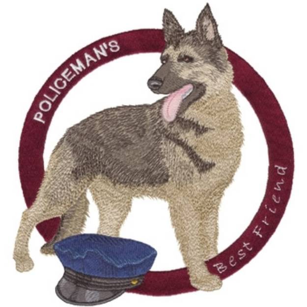 Picture of Policemans Best Friend Machine Embroidery Design