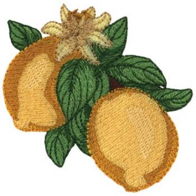 Picture of Lemon Branch Machine Embroidery Design