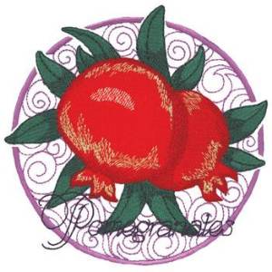 Picture of Pomegranates Machine Embroidery Design