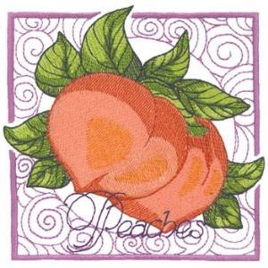 Picture of Peaches Machine Embroidery Design
