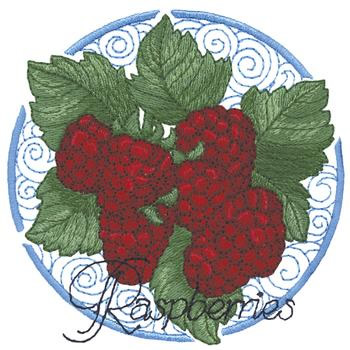 Raspberries Machine Embroidery Design