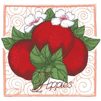 Apples Machine Embroidery Design