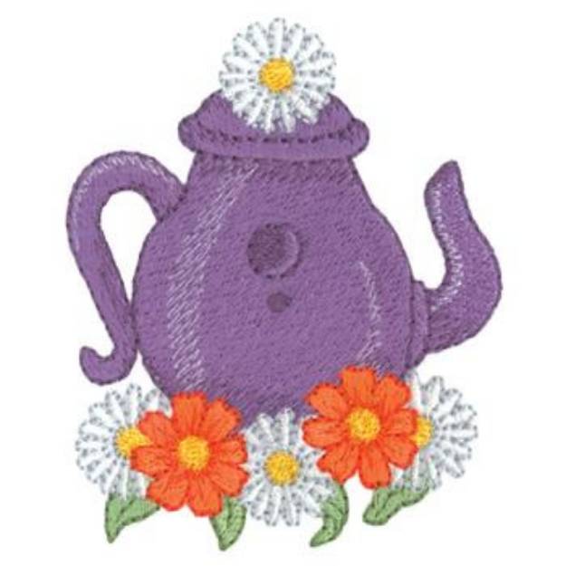 Picture of Teapot Birdhouse Machine Embroidery Design