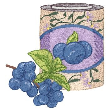 Blueberries Machine Embroidery Design