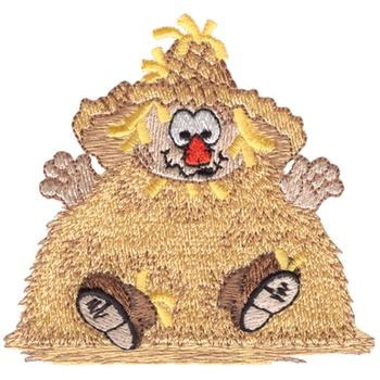 Scarecrow In Haystack Machine Embroidery Design