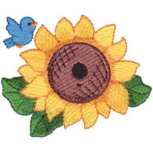 Picture of Sunflower Birdhouse Machine Embroidery Design